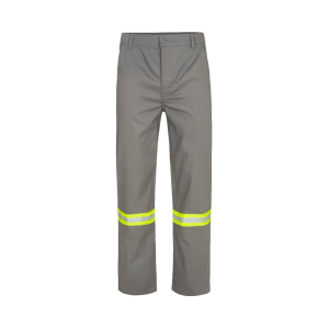 CALÇA NR10 CINZA COM FAIXA REFLETIVA