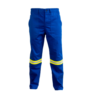 CALÇA NR10 AZUL ROYAL COM FAIXA REFLETIVA