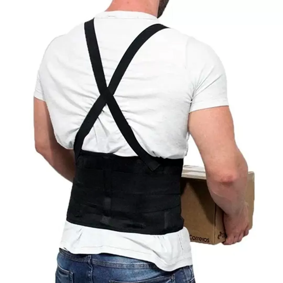 CINTA ERGONOMICA LOMBAR COM SUSPENSORIO - Imagem 4