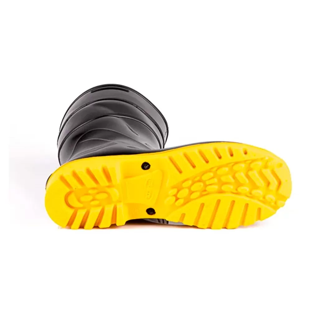 BOTA DE PVC PRETA COM SOLADO AMARELO - CA 40637 - Imagem 3