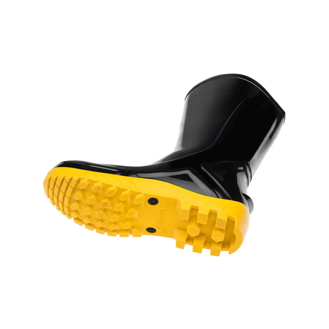 BOTA DE PVC PRETA COM SOLADO AMARELO - CA 40637 - Imagem 2