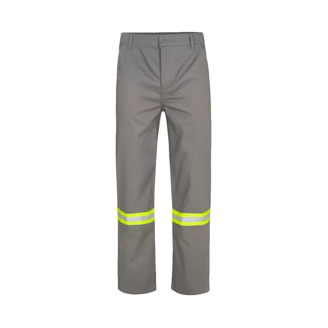 CALÇA NR10 CINZA COM FAIXA REFLETIVA