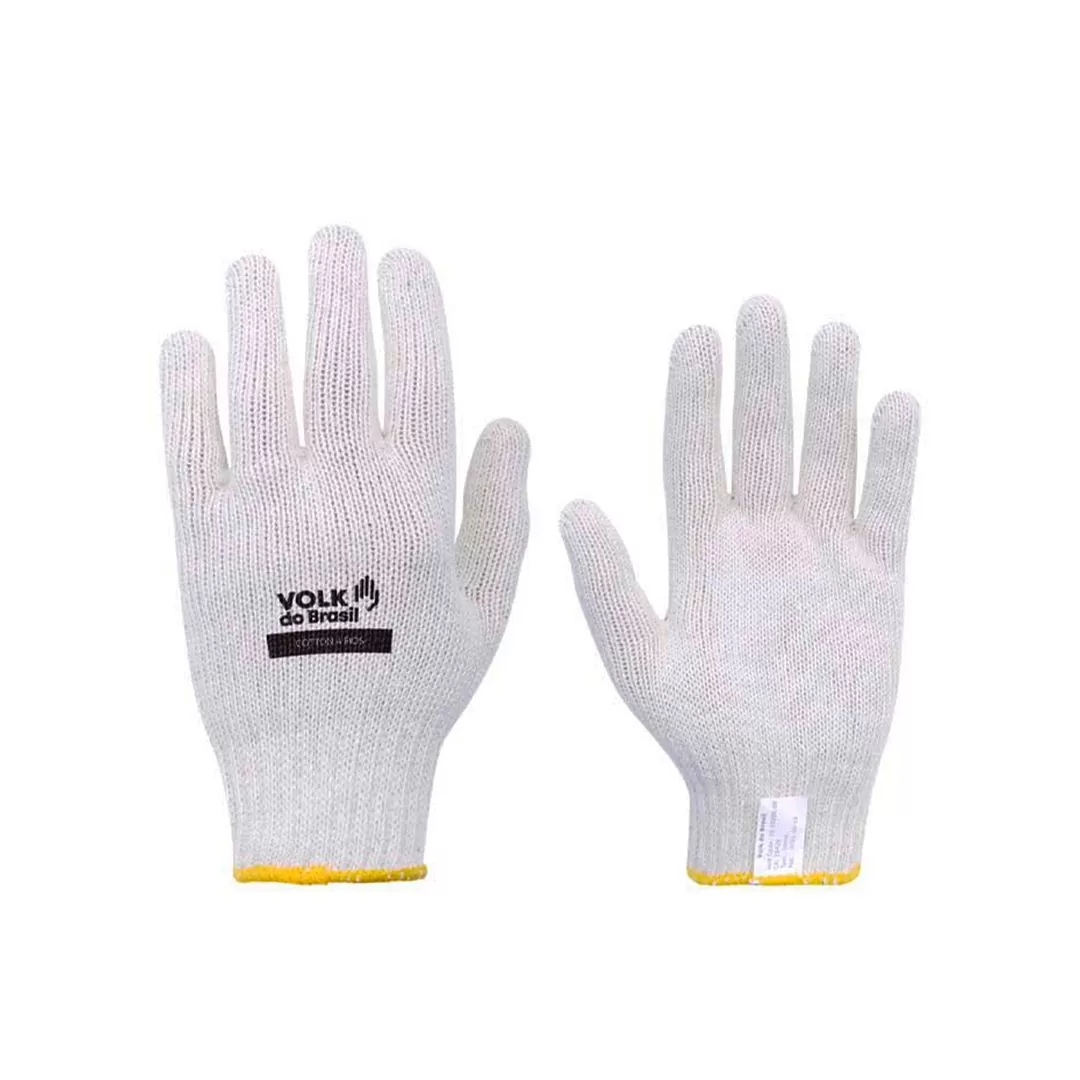 LUVA DE MALHA ALGODÃO COTTON VOLK SEM PIGMENTO - CA 30520
