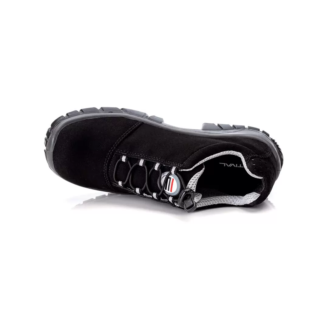 SAPATO ESTIVAL ENERGY AUDI MICROFIBRA PRETO E CINZA - CA 50880 - Imagem 2