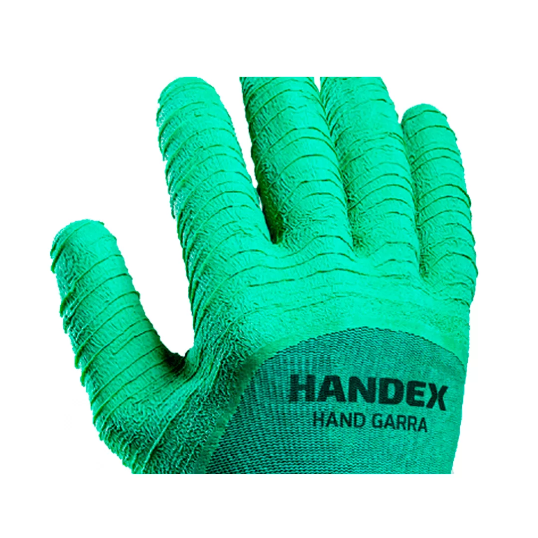 LUVA NITRILON GARRA VERDE HANDEX CA 41627 REVESTESTIDA CORRUGADA ANTIDERRAPANTE DORSO VENTILADO - Imagem 3