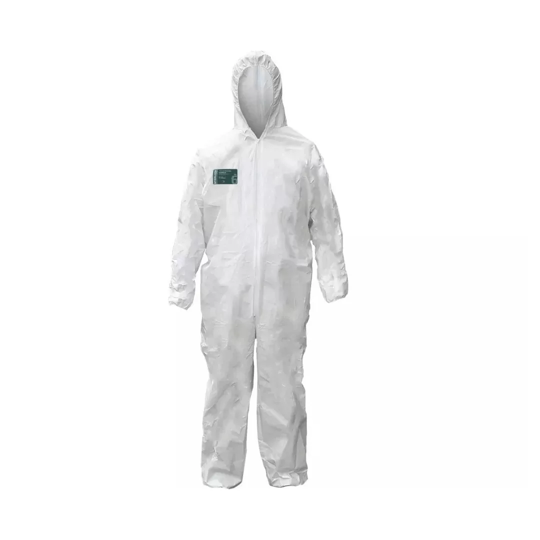 MACACÃO DE SEGURANÇA BRANCO COM CAPUZ VICSA 85111 - CA 20662