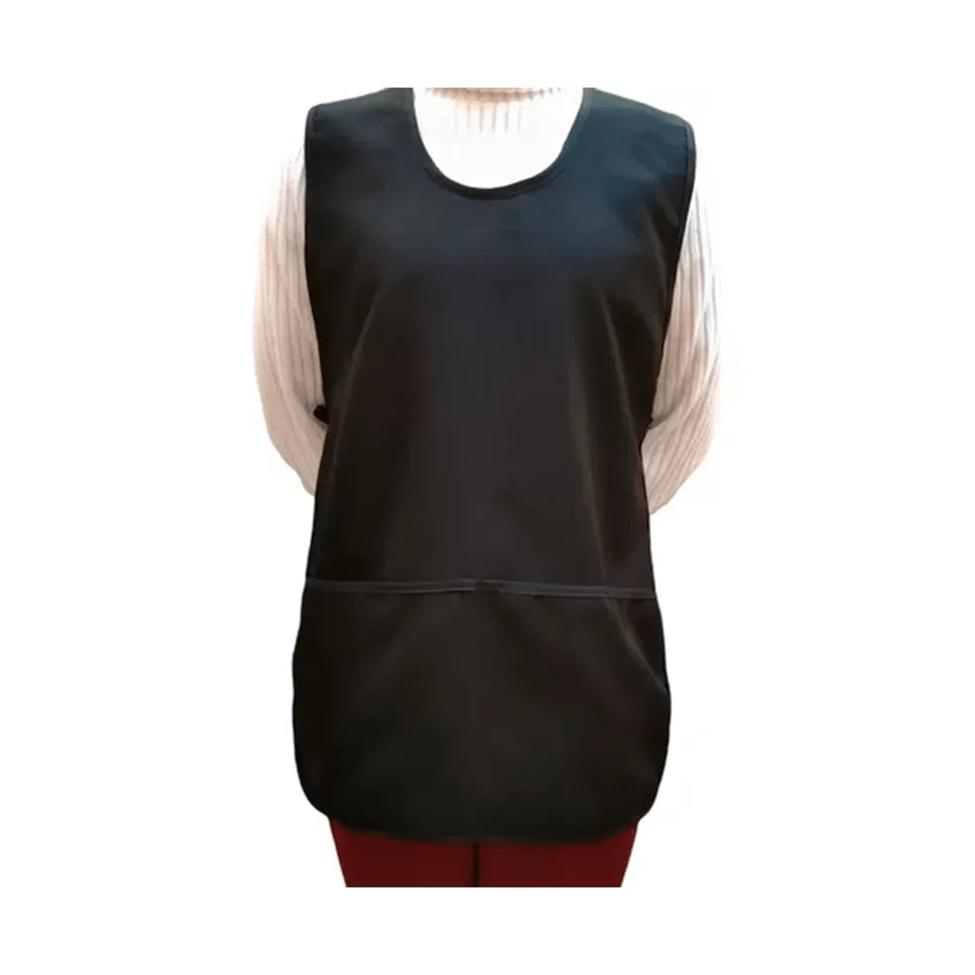 AVENTAL BATA ABERTA PRETO