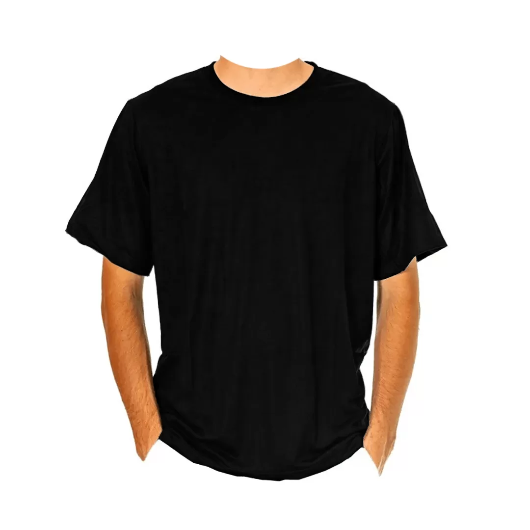 CAMISETA MANGA CURTA MALHA PV PRETO