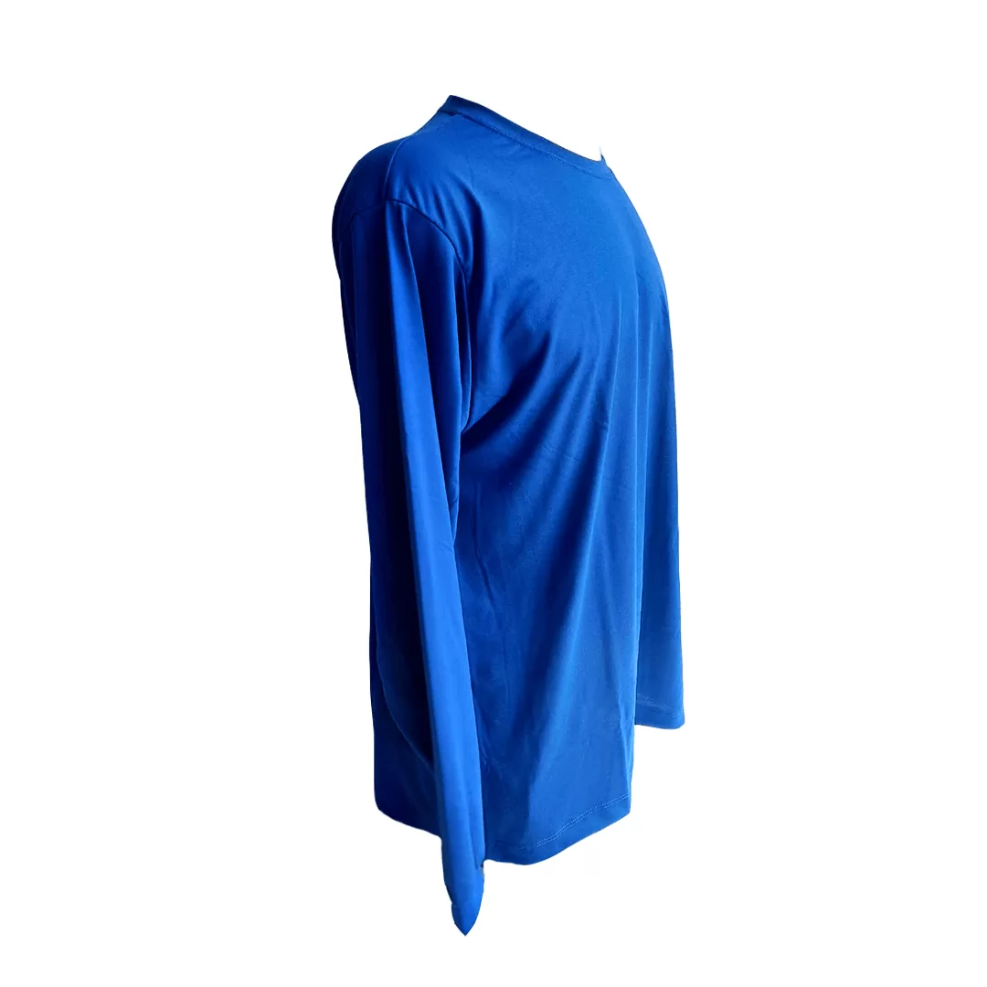 CAMISETA MANGA LONGA MALHA PV AZUL BIC - Imagem 2