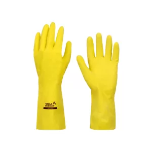 LUVA DE LATEX AMARELA VOLK MULTI USO SLIM - CA 38310 | CA45628