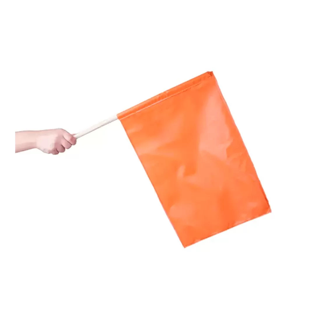 BANDEIROLA DE SINALIZAÇÃO LARANJA COM CABO