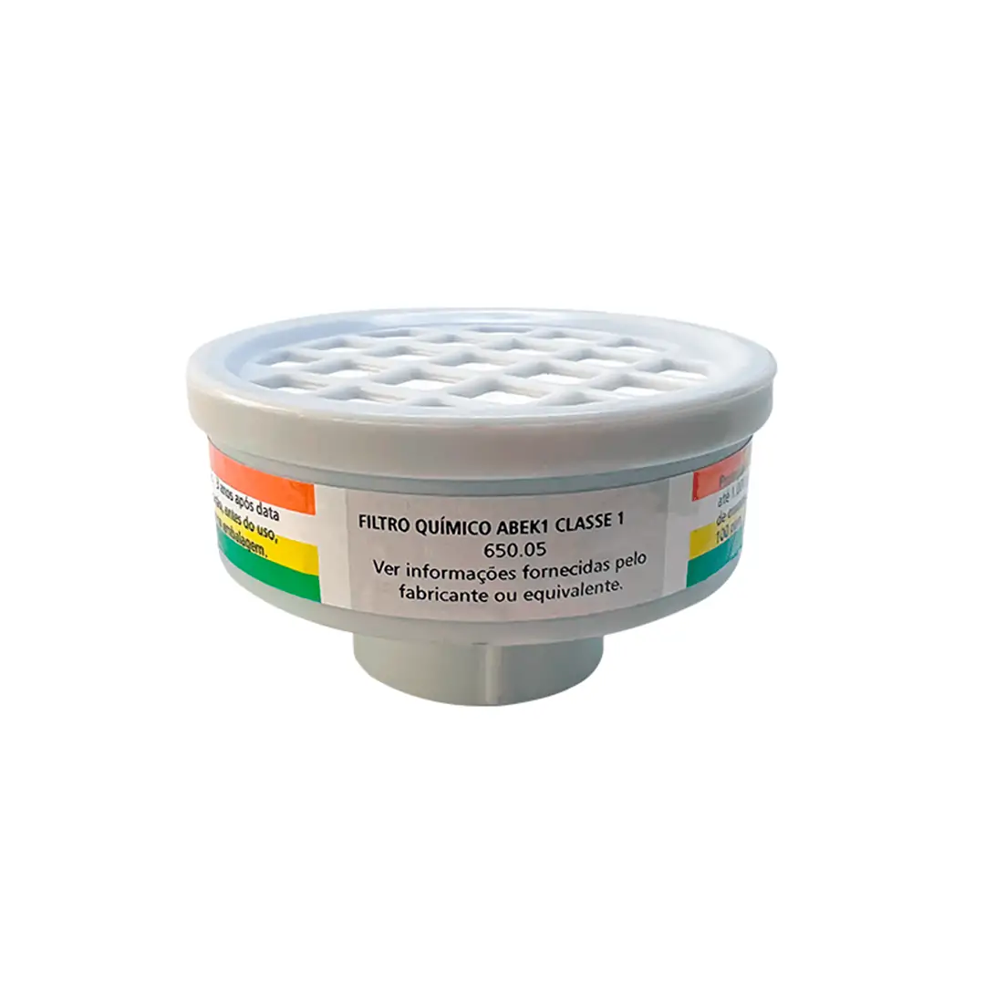 FILTRO QUÍMICO ABEK1 PLASTCOR MULTIGASES PARA MASCARA PANORAMICA