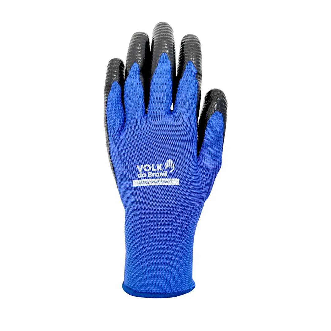 LUVA VOLK WAVE SMART AZUL COM BANHO NITRILICO 250º CA 46803 - Imagem 2