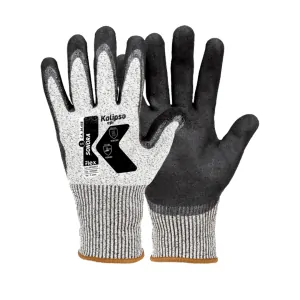 LUVA ANTICORTE CUT OIL KALIPSO SONORA CA 34456 PALMA REVESTIDA EM BORRACHA NITRÍLICA 100°